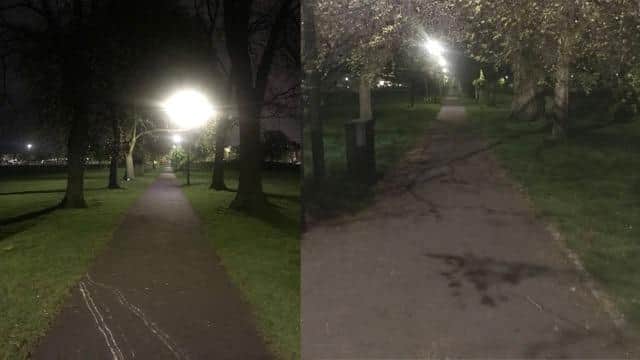 90 LED lights have been installed across all central pathways at Leith Links but some residents say this is insufficient.