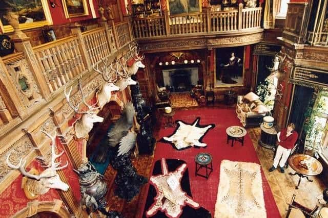One of the sumptuous interiors at Kinloch Castle