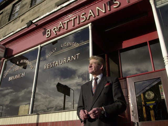 Legendary chippy Brattisani once had branches all over the city, with the most famous located at Morrison Street and Newington. Here, Charles Brattisani surveys his fish and chip restaurant in Haymarket for the last time in 2002.