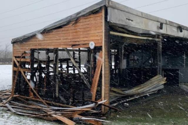 Swanston Golf Academy was destroyed by the fire.