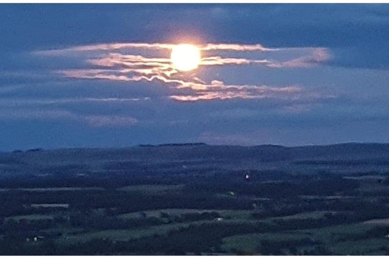 Sarah Sjc sent us this picture of the blue supermoon above the Pentlands.