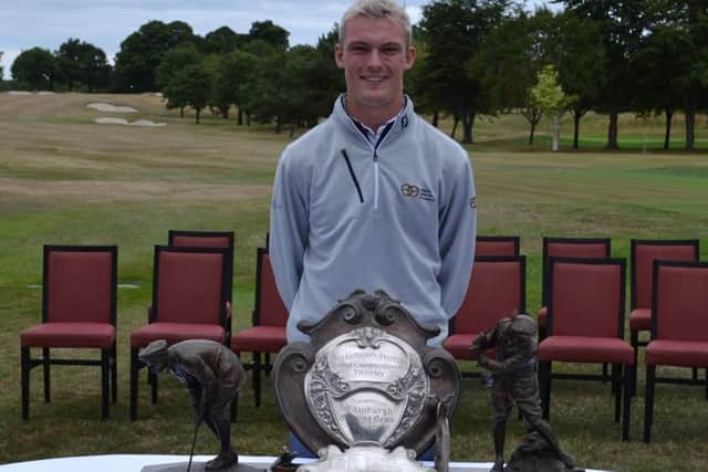 Connor Wilson won the Lothians Championship for a second time at Royal Burgess in July. Picture: Lothians Golf Association