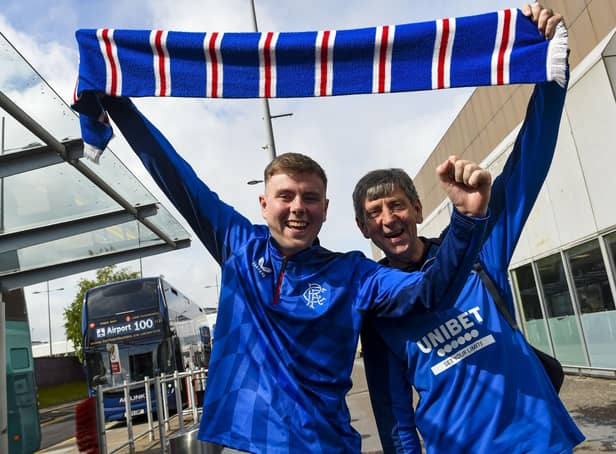 Rangers fans are travelling by planes, trains and automobiles to reach the big game