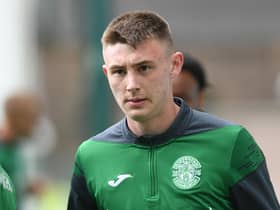 Jacob Blaney, 18, is a cultured central defender with a bright future at Hibs after making big strides forward this year. Picture: by Mark Scates / SNS