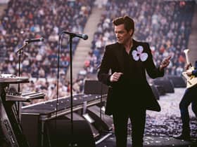 Brandon Flowers and The Killers delighted fans inside Falkirk Stadium - but not some residents outside. Pic: Rob Loud