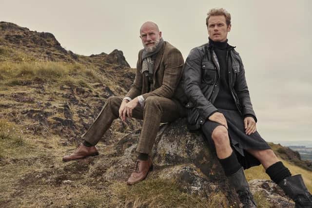 Scottish actor Sam Heughan is calling on his army of fans to get voting after Men in Kilts was nominated for a Reality TV Award.