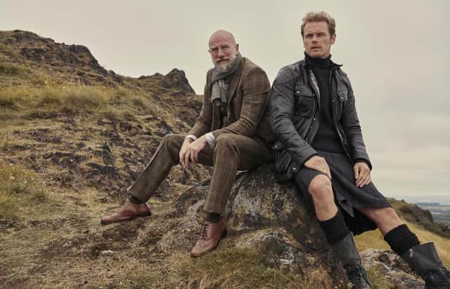 Scottish actor Sam Heughan is calling on his army of fans to get voting after Men in Kilts was nominated for a Reality TV Award.