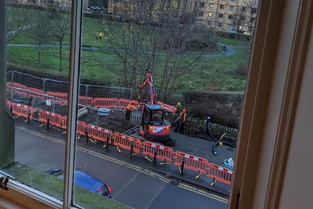 Work has already started in Montgomery Street for installation of the 65ft high mast