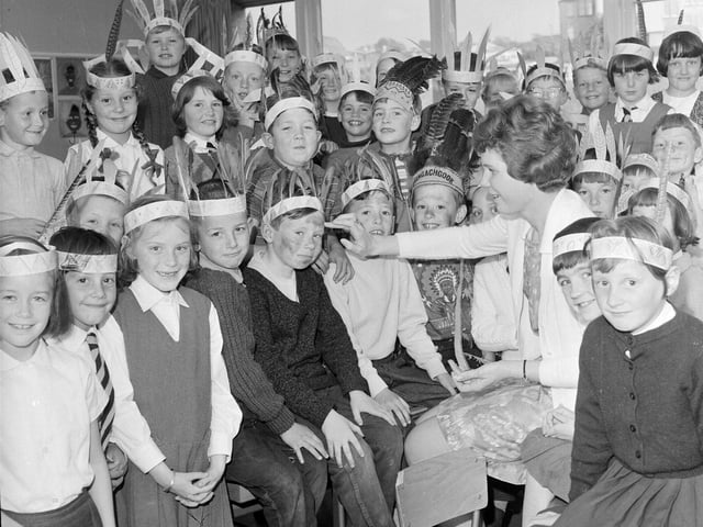Pupils perform at Currie Secondary School's annual concert in June 1965.