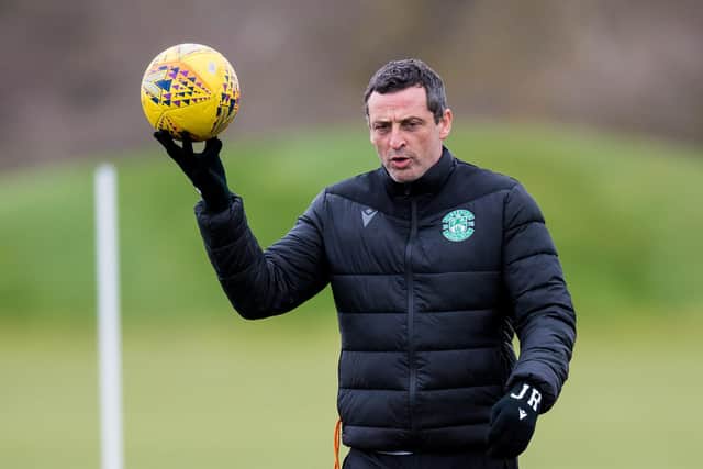 Hibs manager Jack Ross says the order of post-split fixtures has not distracted his team from their primary ambitions. Photo by Ross Parker / SNS Group