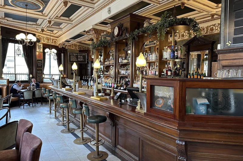 Café Royal, in West Register Street, was built in 1862 and has been a pub since 1901. Stepping into the pub is like taking a step back in time, with a main circle bar, marble floor and Rococo-style frieze.