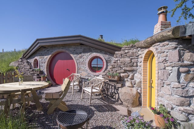 Built into the hillside with a signature red door, the eye-catching Red Burrow sits beside the other Hobbit hole and boasts views of sprawling countryside and horses in the paddock. A short walk from the car park, visitors will be given a Hobbit barrow to transport their luggage to their accommodation.