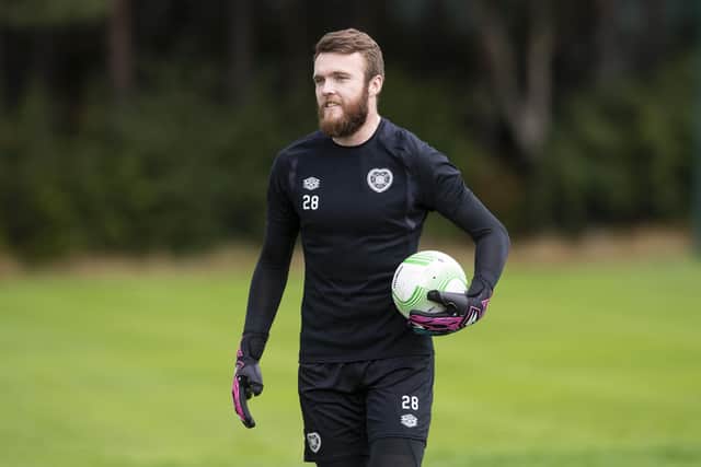 Zander Clark is waiting to make his Hearts debut.