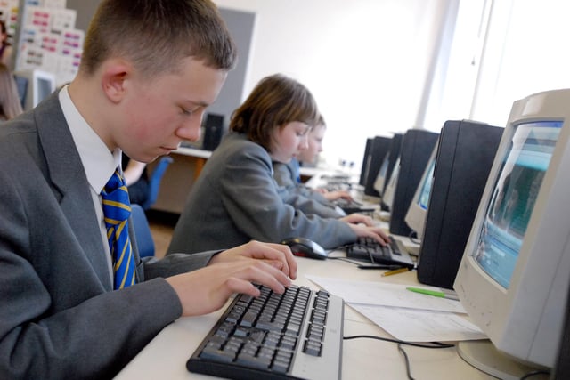 Website construction at St Joseph's RC Comprehensive in 2009.