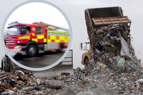 The fire at Dunbar Landfill Site broke out on Monday and could continue to burn for 'many days'.  Residents have been advised to keep windows and doors closed and stay inside when the smoke is bad.