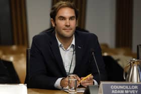 Councillor Adam McVey, Leader, City of Edinburgh Council appears before the Culture Tourism Europe and External Relations Committee to give evidence on the Transient Visitor Levy. 13  September 2018  . Pic - Andrew Cowan/Scottish Parliament