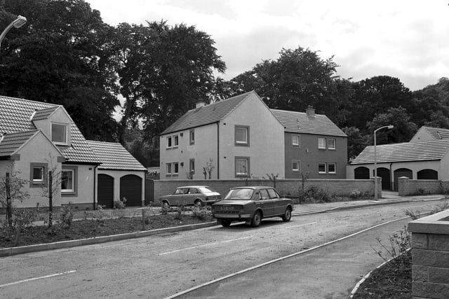 New houses in Craigcrook Road in July 1981.