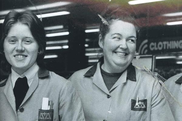 More of the staff in the new store in 1976.
