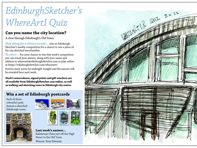 Where Art I? Edinburgh Sketcher, 31 October 2022