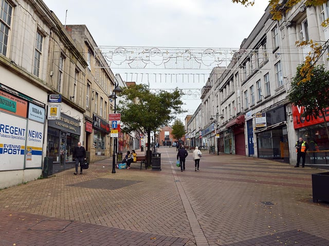 Few shoppers go out amid first day of the new lockdown in Mansfield.