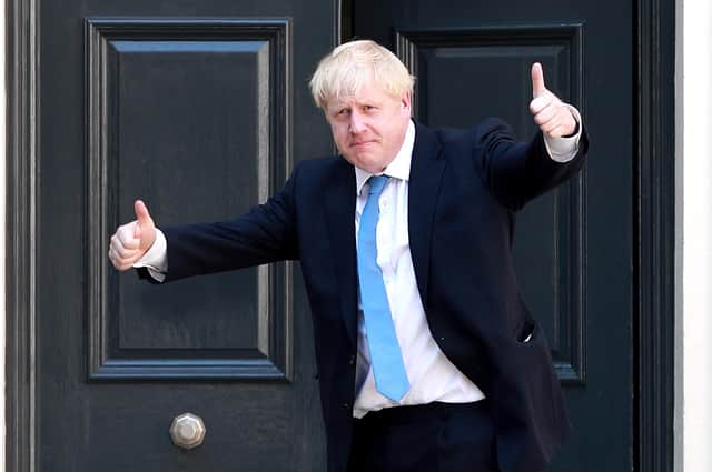 Boris Johnson gets double thumbs down from Susan Morrison (Picture: Dan Kitwood/Getty Images)