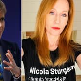 Nicola Sturgeon has responded to claims by JK Rowling that she is a 'destroyer of women's rights' (PA/ JK Rowling Twitter)