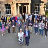 Stock photo of the winners at the Volunteers’ Week Awards ceremony at Newbattle Abbey College in 2019.