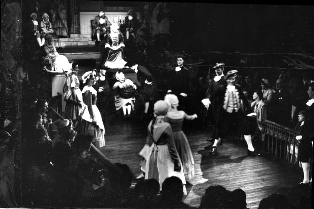A performance of 'An Edinburgh Fancy', a miscellany of song and dance performed at The Royal High School as part of the Edinburgh Festival in 1962.
