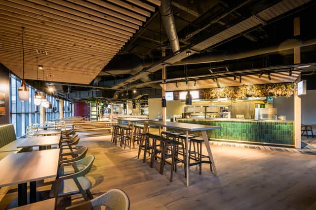 The layout of the new Bonnie Wild food court at the St James Quarter