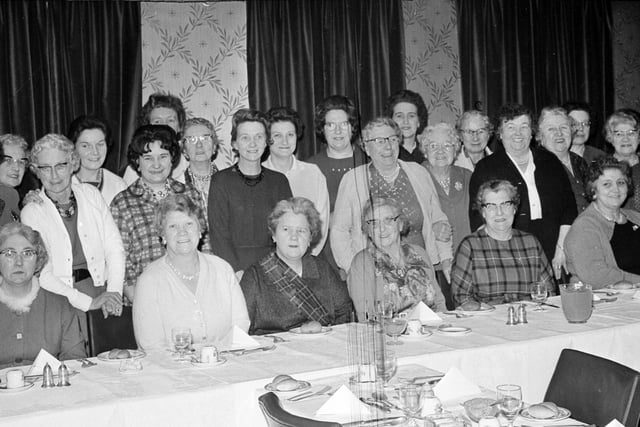 A Burns Night held by the Gorgie Branch of the Co-operative Women's Guild in January 1964.