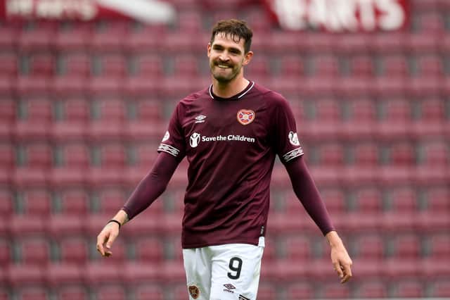 Kyle Lafferty has found his best formsince leaving Hearts  at Kilmarnock. Picture: SNS
