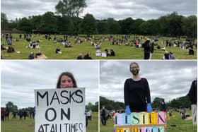 Protesters at Holyrood Park. Picture: JPIMedia