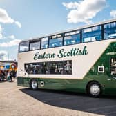 The new Eastern Scottish livery evokes designs from 40 years ago. Picture: McGill's Buses