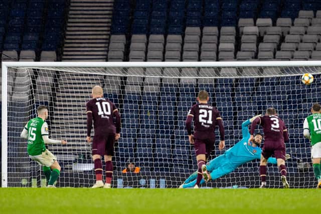 Naismith admits Hearts got a lift from Kevin Nisbet's missed penalty.