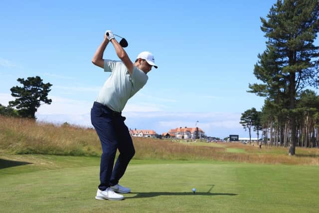 Pictured in action in last year's event, world No 1 and Masters champion Scottie Scheffler is set to head the field for the 2022 edition of the Genesis Scottish Open at The Renaissance Club in East Lothian. Picture: Andrew Redington/Getty Images.