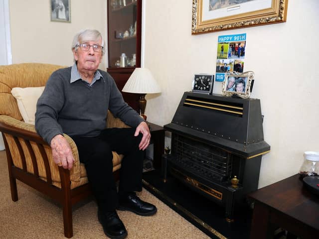 John McAteer  was left without heating during a freezing cold week (Picture Michael Gillen)