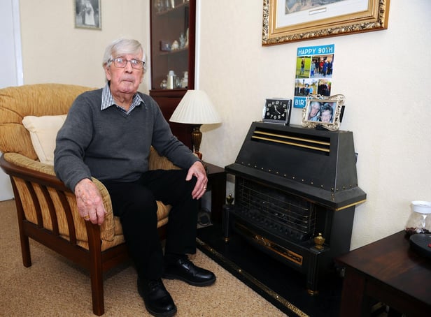 John McAteer  was left without heating during a freezing cold week (Picture Michael Gillen)