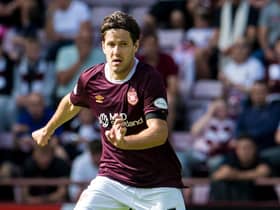 Peter Haring returned to the Hearts starting line-up on Saturday against Ross County.