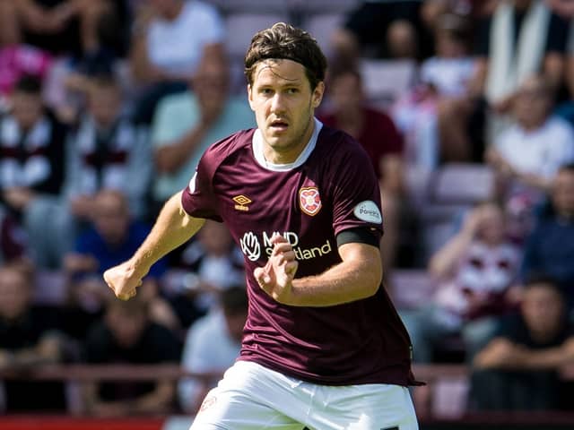 Peter Haring returned to the Hearts starting line-up on Saturday against Ross County.