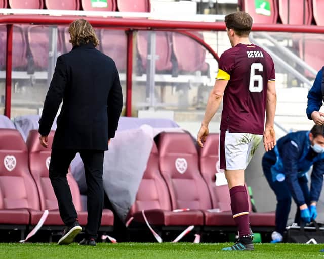 Things went from bad to worse for Hearts on Saturday. Picture: SNS