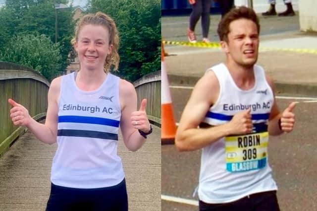 Eilidh Gillanders, left, won Edinburgh Athletic Club’s Virtual Muddiness series while Robin Kyle was the club's Most Improved athlete of 2020.