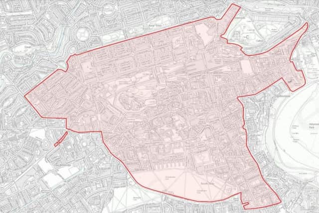 Map showing the area covered by the Low Emission Zone