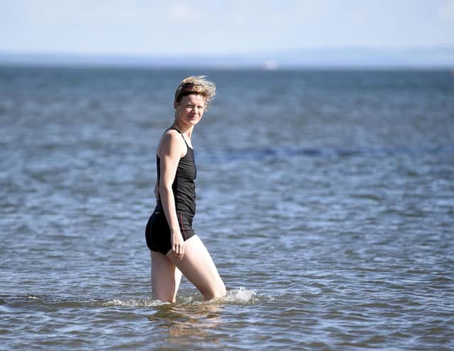 Pic Lisa Ferguson 18/06/2019

Wild swimmer Anna Neubert-Wood 41, swims every morning at Portobello Beach regardless of the weather..