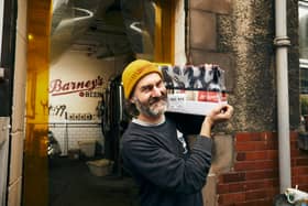 Barney loads up the beers to send across the UK