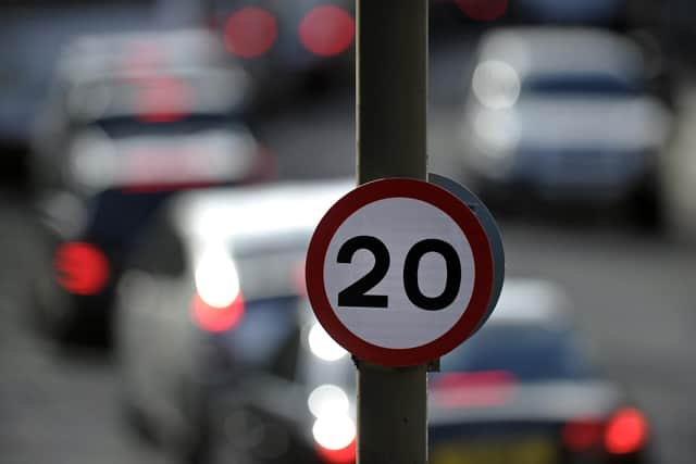 The 20mph limit applies to most of Edinburgh's residential roads, shopping streets and city centre.    Picture: Neil Hanna
