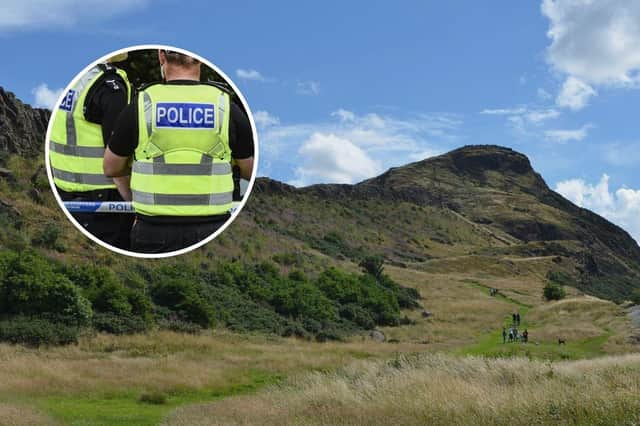 Police were called to an emergency incident at the Salisbury Crags in Edinburgh on Wednesday evening.