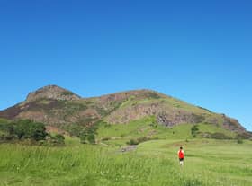 Stock photo of Arthur's Seat, where two helicopters attended earlier today.