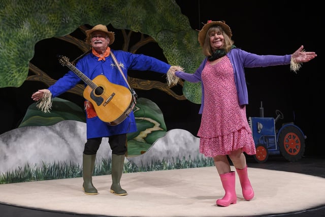 Popular children's author Julia Donaldson performing songs from her books with her husband Malcolm at the Fringe in 2018.