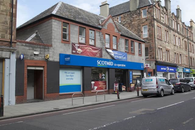 The incident took place on Sunday evening at this Scotmid store on Gorgie Road.