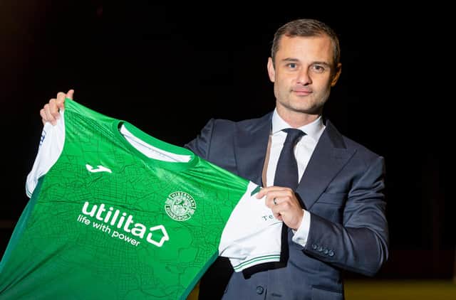 Shaun Maloney was unveiled as the new manager of Hibs on Monday